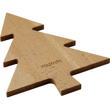 Bowls and Dishes - Pure wood - Christmas tree serving board