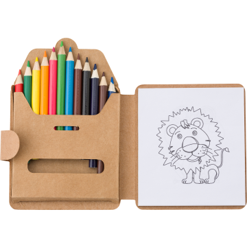 Cardboard colouring set
