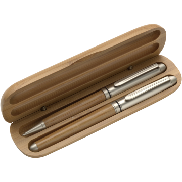 Bamboo ballpen and rollerpen