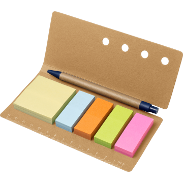 Cardboard holder with ruler