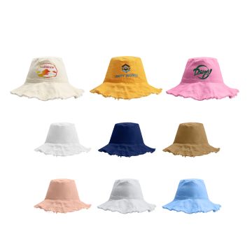 Raw Edge Bucket Hat