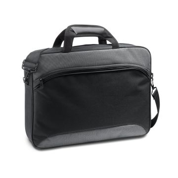 SANTANA. 15'6" Laptop briefcase in 2 Tone 600D and 300D polyester