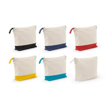 DAPHNE. 100% cotton cosmetic bag (340 g/m²) two-tone
