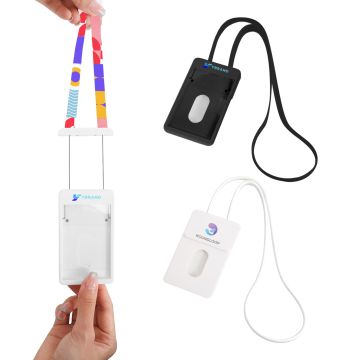 ABS Retractable Card Holder with Lanyard