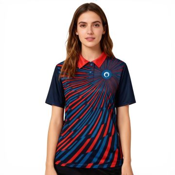 Women's 100% Polyester Sublimated Basic POLO