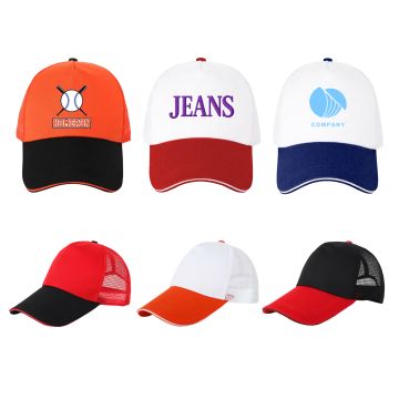 5 Panel Sandwich Mesh Back Peak Cap