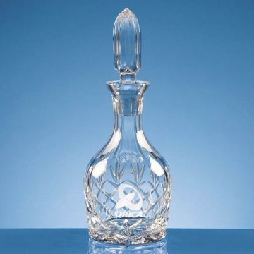 0.75ltr Lead Crystal Round Wine Decanter