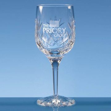 280ml Blenheim Lead Crystal Panel Goblet