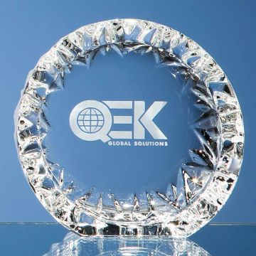 13cm Mario Cioni Lead Crystal Tech Roundel