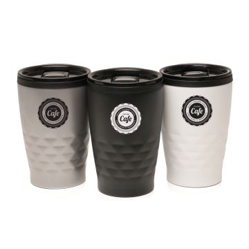 Ashford Geo 360ml Tumbler (Black, Gunmetal & White)