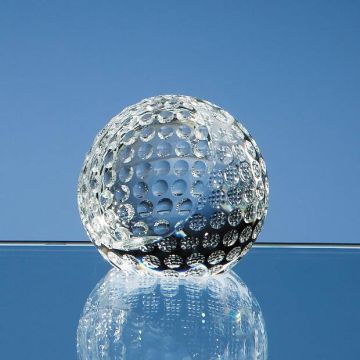 6cm Optical Crystal Golf Ball Paperweight