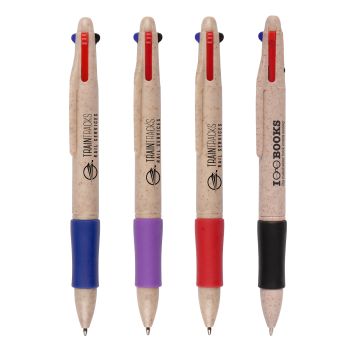 Wheat Quad 4 Colour Ball Pen