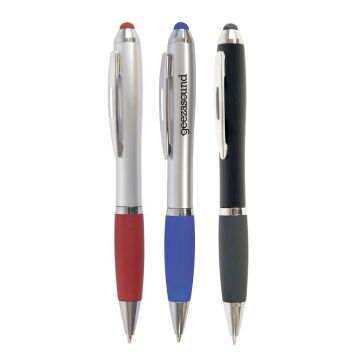 Shanghai Soft Stylus Ball Pen (black barrel)