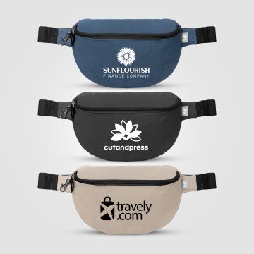 Helsinki rPET Anti-Theft Hook-Zip Waist Bag – 2L