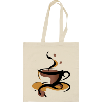 Cotton bag in natural colour. (150gsm/4.42oz)