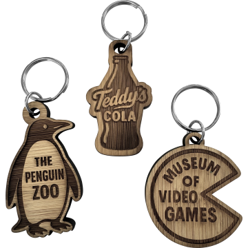 Bamboo keyring (Bespoke shape)