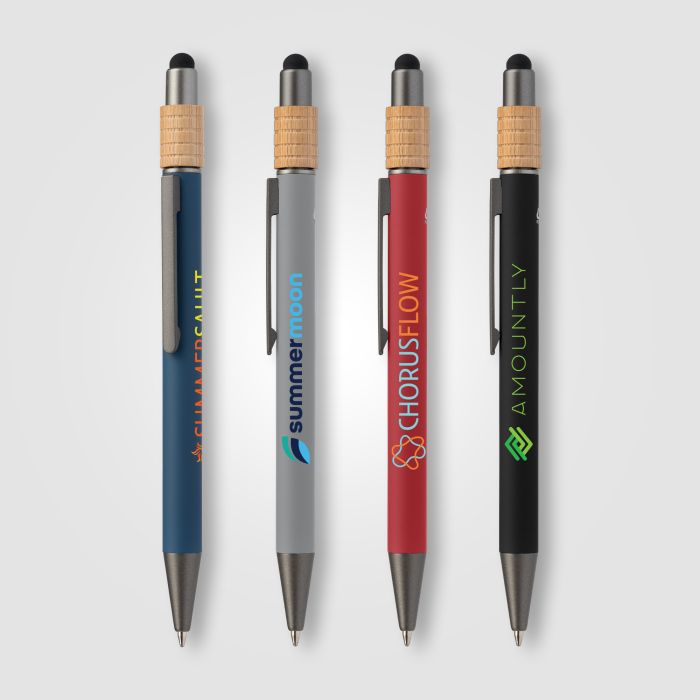Promotional Reborn Spinner Recycled Aluminium Pen w/ Stylus - PATENTED