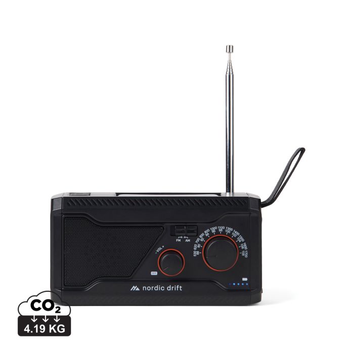 Promotional Nordic Drift Titan IPX4 Multifunctional Radio 4000mah