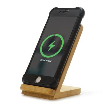 Wireless Bamboo Charger and Stand